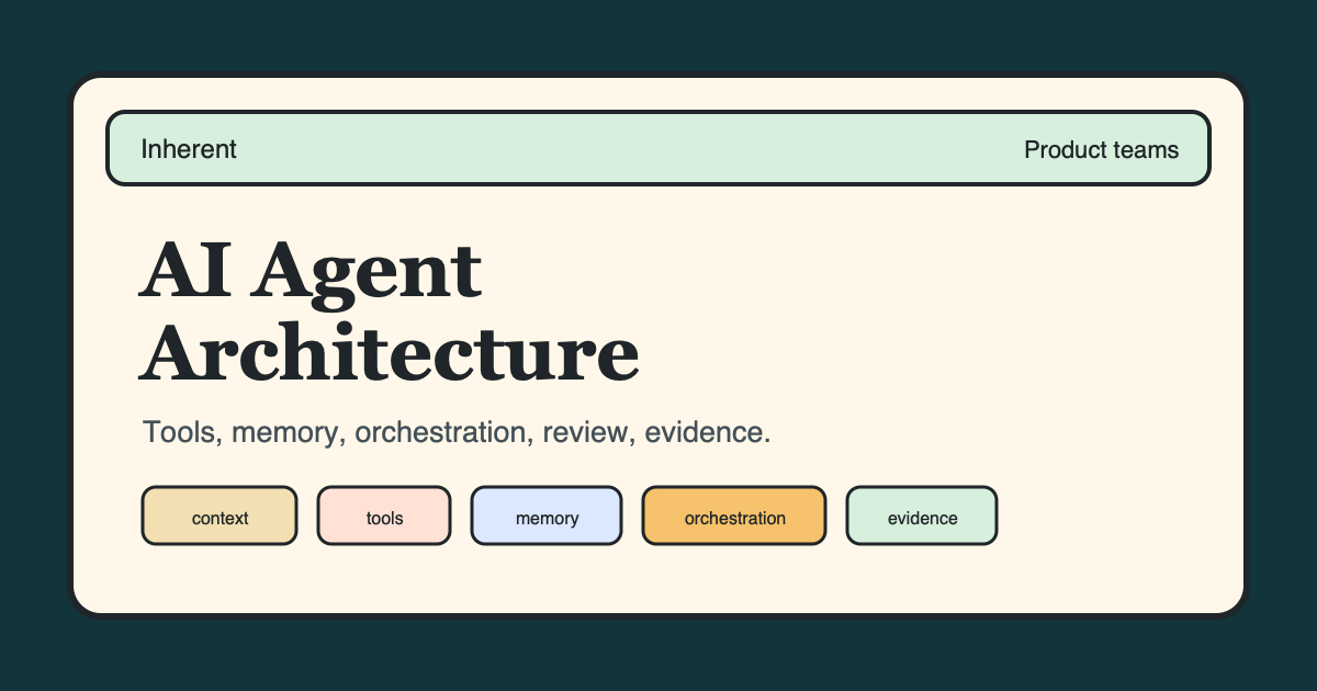 AI Agent Architecture for Product Managers | Inherent